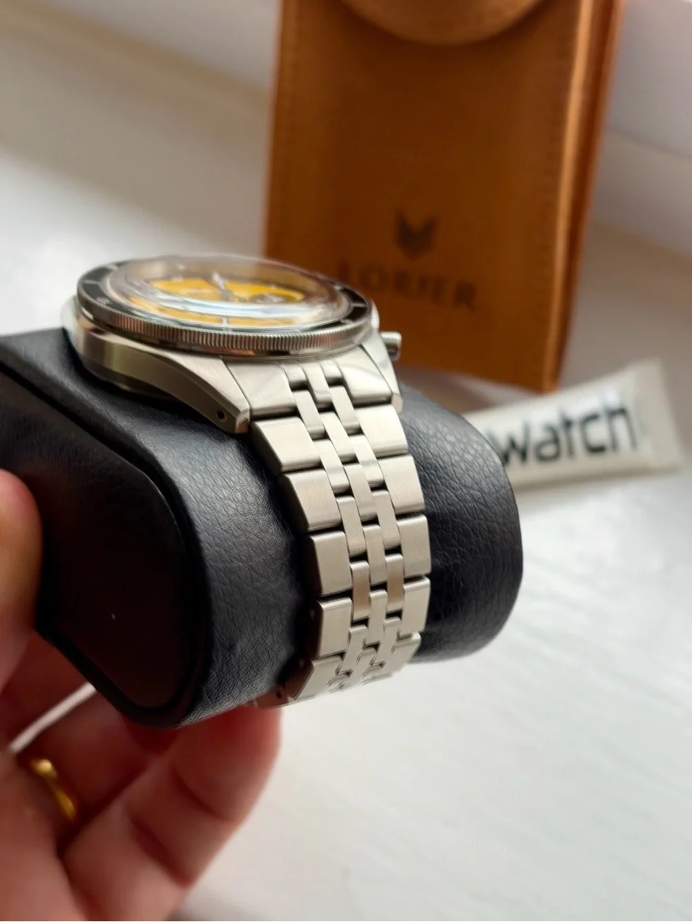 Lorier Gemini SII Racer Yellow Dial Chronograph Special Edition Full Set